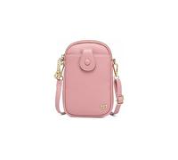 PORRASSO Femmes Sac de Téléphone Portable à Écran Tactile Sac Bandoulière Mode Sac D'épaule Petit PU Crossbody Portefeuille pour Achats Voyage Rose