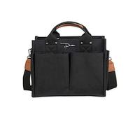 PORRASSO Femmes Sac D'épaule Casual Sac à Main Grand Sac Bandoulière Toile Sacs Portés Sac Totes pour École Voyage Achats Usage Quotidien Noir