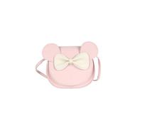 PORRASSO Mignon Bow Sac à Bandoulière Petite Fille Sac D'épaule Mini Sac à Monnaie Sac a Main Sac de Messager en Cuir PU Crossbody Bag Rose