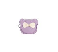 PORRASSO Mignon Bow Sac à Bandoulière Petite Fille Sac D'épaule Mini Sac à Monnaie Sac a Main Sac de Messager en Cuir PU Crossbody Bag Violet A