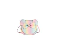 PORRASSO Mignon Bow Sac à Bandoulière Petite Fille Sac D'épaule Mini Sac à Monnaie Sac a Main Sac de Messager en Cuir PU Crossbody Bag Coloré A