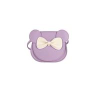 PORRASSO Mignon Bow Sac à Bandoulière Petite Fille Sac D'épaule Mini Sac à Monnaie Sac a Main Sac de Messager en Cuir PU Crossbody Bag Violet