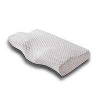 PORRASSO Oreiller Ergonomique en Mousse à Mémoire de Forme Oreiller Cervical Hypoallergénique Respirant Amoivible et Lavable Soutien du Cou pour Dormir sur Le Côté et sur Le Dos - Gris 2
