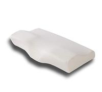 PORRASSO Oreiller Ergonomique en Mousse à Mémoire de Forme Oreiller Cervical Hypoallergénique Respirant Amoivible et Lavable Soutien du Cou pour Dormir sur Le Côté et sur Le Dos - Blanc