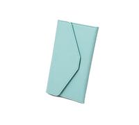 PORRASSO Portefeuille de Voyage Protege Passeport Portefeuille avec Blocage RFID PU Organisateur de Passeport pour Hommes Femmes Vert Clair