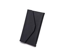 PORRASSO Portefeuille de Voyage Protege Passeport Portefeuille avec Blocage RFID PU Organisateur de Passeport pour Hommes Femmes Noir