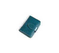 PORRASSO Portefeuille en Cuir Anti-RFID Femme Petit Portefeuille Vintage avec Poche à Monnaie Support de Cartes Wallet Multifonctionnel pour Usage Quotidien Voyages Courses Bleu
