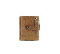 PORRASSO Portefeuille en Cuir pour Homme avec Protection RFID Porte-Monnaie Wallet Porte-Cartes de Crédit Portefeuille avec 13 Emplacements pour Cartes Kaki