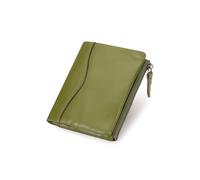 PORRASSO Portefeuille en Cuir pour Homme avec Protection RFID Porte-Monnaie Wallet Porte-Cartes de Crédit Portefeuille avec 10 Emplacements pour Cartes Vert