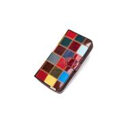 PORRASSO Portefeuille Femme Cuir Coloré Porte-Monnaie Grande Capacité Porte Monnaie Mode Portefeuille Wallet