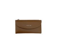 PORRASSO Portefeuille Femme Mode Porte Monnaie Cuir Longue Portefeuilles Wallet avec 11 Emplacements de Carte Couleur Café