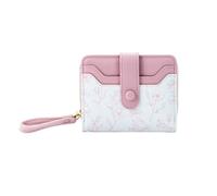 PORRASSO Portefeuille Femme Porte-Monnaie en Cuir PU Mode Portefeuille Wallet avec 6 Emplacements pour Cartes Rose