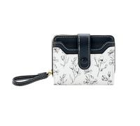 PORRASSO Portefeuille Femme Porte-Monnaie en Cuir PU Mode Portefeuille Wallet avec 6 Emplacements pour Cartes Noir