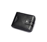 PORRASSO Portefeuille Homme Porte-Monnaie avec Protection RFID Porte-Cartes de Crédit en Cuir Portefeuille avec 13 Emplacements pour Cartes Noir