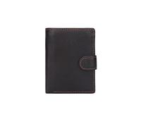 PORRASSO Portefeuille Homme Porte-Monnaie avec Protection RFID Véritable Cuir Wallet Porte-Cartes de Crédit Portefeuille avec 11 Emplacements pour Cartes Noir B