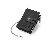 PORRASSO Portefeuille Homme Véritable Cuir Porte-Monnaie avec Protection RFID Porte-Cartes de Crédit Portefeuille avec 12 Emplacements pour Cartes Noir