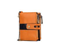 PORRASSO Portefeuille Homme Véritable Cuir Porte-Monnaie avec Protection RFID Porte-Cartes de Crédit Portefeuille avec 6 Emplacements pour Cartes Marron Clair