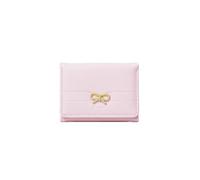 PORRASSO Portefeuille Mignon Femme Petit Porte Monnaie Femmes Slim Court Portefeuilles PU Wallet avec 7 Emplacements de Carte Rose B