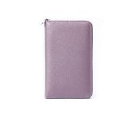 PORRASSO Portefeuille Passeport de Voyage avec Blocage RFID Familial Pochette Passeport Cuir Porte Cartes de Crédit Organisateur de Passeport pour Femmes Violet