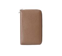 PORRASSO Portefeuille Passeport de Voyage avec Blocage RFID Familial Pochette Passeport Cuir Porte Cartes de Crédit Organisateur de Passeport pour Femmes Café
