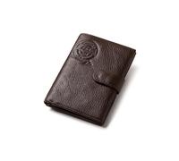 PORRASSO Portefeuilles Homme Porte-Monnaie Véritable Cuir Porte-Cartes de Crédit Portefeuille avec 10 Emplacements pour Cartes Café