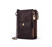 PORRASSO Portefeuilles Véritable Cuir Porte-Monnaie Femme Porte-Cartes de Crédit avec Blocage Anti RFID Multifonction Portefeuille Marron