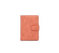 PORRASSO Protege Passeport Pochette Passeport Portefeuille Hommes Femmes avec Blocage RFID PU Organisateur de Voyage Orange