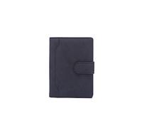 PORRASSO Protege Passeport Pochette Passeport Portefeuille Hommes Femmes avec Blocage RFID PU Organisateur de Voyage Noir