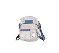 PORRASSO Sac à Bandoulière Mignon Fille Sac D'épaule Multi-poches Nylon Sac de Messager Crossbody Bag pour Voyage Usage Quotidien Blanc A