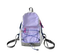 PORRASSO Sac à Dos de Mode Femme Sac à Dos Adolescent Sacs Scolaires Sac D'école Nylon Léger Backpack pour Voyage Utilisation Quotidienne Violet