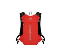 PORRASSO Sac à Dos D'hydratation 5L Sac à Dos de Course Ultraléger Hiking Backpack avec Design Réfléchissant pour Femme Homme Camping Trekking Cyclisme Escalade Sport Rouge