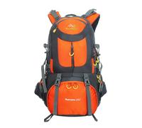 PORRASSO Sac à Dos Randonnée 50L Imperméable Sac à Dos Trekking Sac à Dos Hiking Backpack pour Femme Homme Camping Cyclisme Escalade Sport Orange