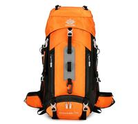 PORRASSO Sac à Dos Randonnée 60L Imperméable Sac à Dos avec Housse de Pluie Hiking Backpack pour Femme Homme Camping Pédestre Voyage Alpinisme Orange