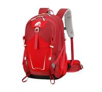 PORRASSO Sac à Dos Randonnée Imperméable Sac à Dos 40L Grand Trekking Dackpack avec Bande Réfléchissante Nylon Backpack pour Femme Homme Camping Voyage Escalade Sport Rouge