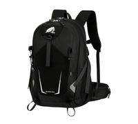 PORRASSO Sac à Dos Randonnée Imperméable Sac à Dos 40L Grand Trekking Dackpack avec Bande Réfléchissante Nylon Backpack pour Femme Homme Camping Voyage Escalade Sport Noir