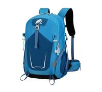 PORRASSO Sac à Dos Randonnée Imperméable Sac à Dos 40L Grand Trekking Dackpack avec Bande Réfléchissante Nylon Backpack pour Femme Homme Camping Voyage Escalade Sport Bleu