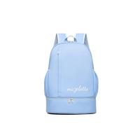 PORRASSO Sac à Dos Voyage Étanche Sac de Gym avec Compartiment à Chaussures Indépendant Backpack pour Femmes Hommes Natation Fitness Bleu A