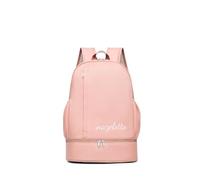 PORRASSO Sac à Dos Voyage Étanche Sac de Gym avec Compartiment à Chaussures Indépendant Backpack pour Femmes Hommes Natation Fitness Rose A