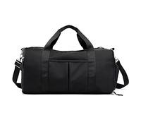 PORRASSO Sac de Sport Sac de Voyage pour Femme Grande Sac de Fitness Sac D'entraînement avec Compartiment Chaussure Poche Humide pour Natation Gym Sport Voyage Noir