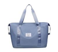 PORRASSO Sac de Voyage pour Femme Sac de Sport Grande Extensible Sac de Fitness Gym Sac à Main Sacs de Lavage Travel Duffel Bag pour Natation Sport Bleu Clair