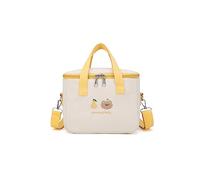 PORRASSO Sac Isotherme Repas Poids Léger Sac à Lunch Lunch Bag Panier Repas Isolé pour Femme Adolescents Enfant Bureau L'école Pique-Nique Extérieur Jaune