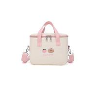 PORRASSO Sac Isotherme Repas Poids Léger Sac à Lunch Lunch Bag Panier Repas Isolé pour Femme Adolescents Enfant Bureau L'école Pique-Nique Extérieur Rose