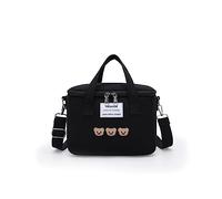 PORRASSO Sac Isotherme Repas Poids Léger Sac à Lunch Lunch Bag Panier Repas Isolé pour Femme Adolescents Enfant Bureau L'école Pique-Nique Extérieur Noir