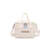 PORRASSO Sac Isotherme Repas Poids Léger Sac à Lunch Lunch Bag Panier Repas Isolé pour Femme Adolescents Enfant Bureau L'école Pique-Nique Extérieur Blanc