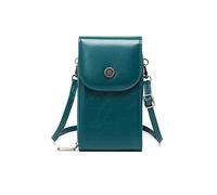 PORRASSO Téléphone Sac Bandoulière Femmes Mode Sac D'épaule avec Blocage RFID Fille Sac de Téléphone Cuir Étanche Crossbody Portefeuille pour Achats Voyage Bleu
