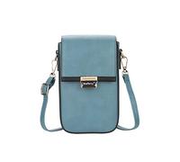 PORRASSO Téléphone Sac Bandoulière Femmes Mode Sac D'épaule Fille Sac de Téléphone PU Crossbody Portefeuille pour Achats Voyage Bleu