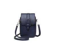 PORRASSO Téléphone Sac Bandoulière Femmes Sac D'épaule avec Trou D'écouteur Fille Sac de Téléphone Crossbody Portefeuille pour Achats Voyage Bleu Marine