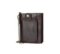 PORRASSO Véritable Cuir Portefeuille Homme Porte-Monnaie avec Protection RFID Porte-Cartes de Crédit Portefeuille avec 13 Emplacements pour Cartes Marron
