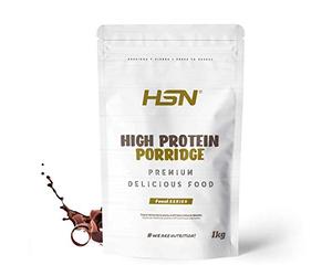 Porridge d’Avoine Protéiné de HSN | Végétarien | Facile et Rapide à Préparer | Avec de la Protéine de Lactosérum | Saveur Chocolat, 1 Kg