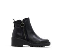 Porronet 4744po | Cuir et croûte, fermeture éclair, semelle antidérapante, doublure douce, fabriquées à la main en Espagne, pour l'hiver